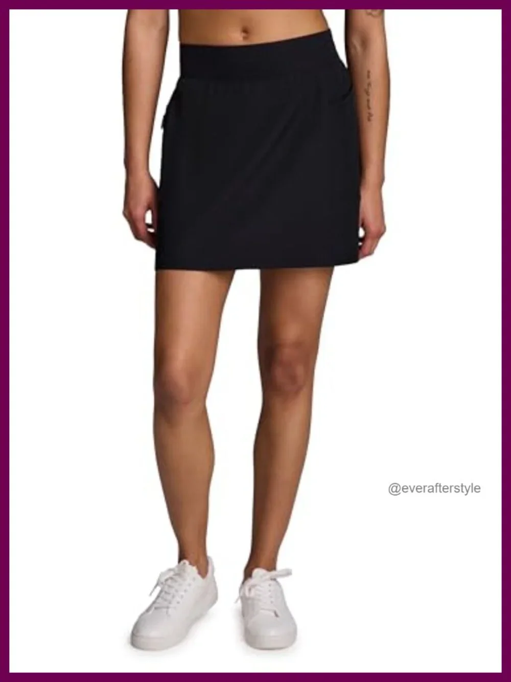 Athletic Skort with Attached Bike Shorts, Quick-Dry Stretch Woven Fabric